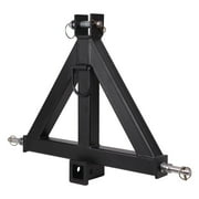 3 Point 2 Inch Trailer Hitch Receiver, Drawbar Stabilize Steel Drawbar Pull, Category 1 Tractor Tow Drawbar Compatible with BX Kubota, John Deere, LM25H WLM Tractor